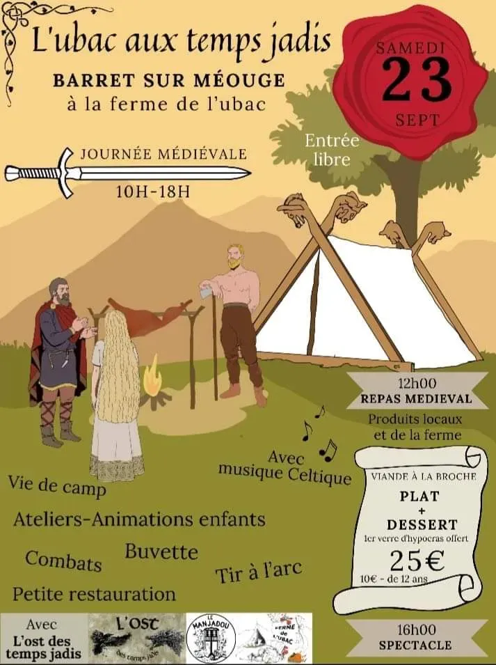 Affiche soiree medievale